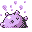 Koffing back-facing sprite from Pokémon Yellow
