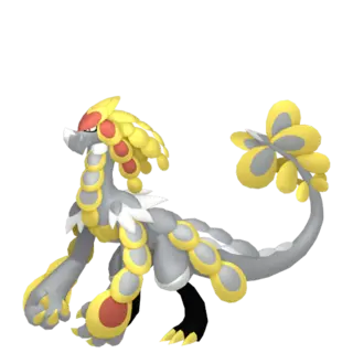 Kommo-o front-facing sprite from Pokémon Sword