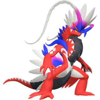 Koraidon front-facing sprite from Pokémon Violet