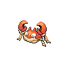 Krabby front-facing sprite from Pokémon Black 2