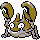 Krabby shiny front-facing sprite from Pokémon Crystal