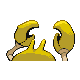 Krabby shiny back-facing sprite from Pokémon Pearl