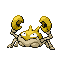 Krabby shiny front-facing sprite from Pokémon FireRed