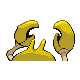 Krabby shiny back-facing sprite from Pokémon SoulSilver
