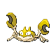 Krabby shiny front-facing sprite from Pokémon SoulSilver