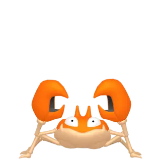 Krabby front-facing sprite from Pokémon Let's Go, Eevee!