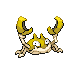 Krabby shiny front-facing sprite from Pokémon Platinum