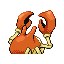 Krabby back-facing sprite from Pokémon Sapphire