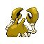 Krabby shiny back-facing sprite from Pokémon Sapphire