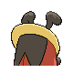 Kricketot back-facing sprite from Pokémon Diamond
