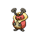 Kricketot front-facing sprite from Pokémon Diamond
