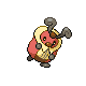 Kricketot front-facing sprite from Pokémon HeartGold