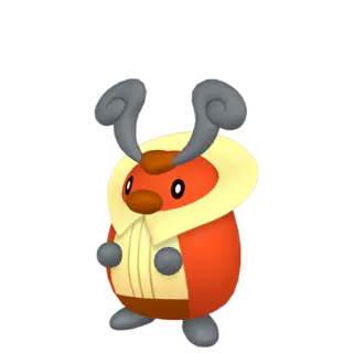 Kricketot front-facing sprite from Pokémon Brilliant Diamond