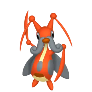 Kricketune front-facing sprite from Pokémon Violet