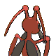 Kricketune back-facing sprite from Pokémon Platinum