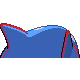 Kyogre back-facing sprite from Pokémon HeartGold