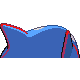 Kyogre back-facing sprite from Pokémon Platinum