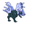 Kyurem shiny back-facing sprite from Pokémon Black
