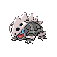 Lairon front-facing sprite from Pokémon Pearl