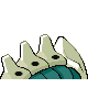Lairon shiny back-facing sprite from Pokémon Pearl