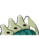 Lairon shiny back-facing sprite from Pokémon HeartGold