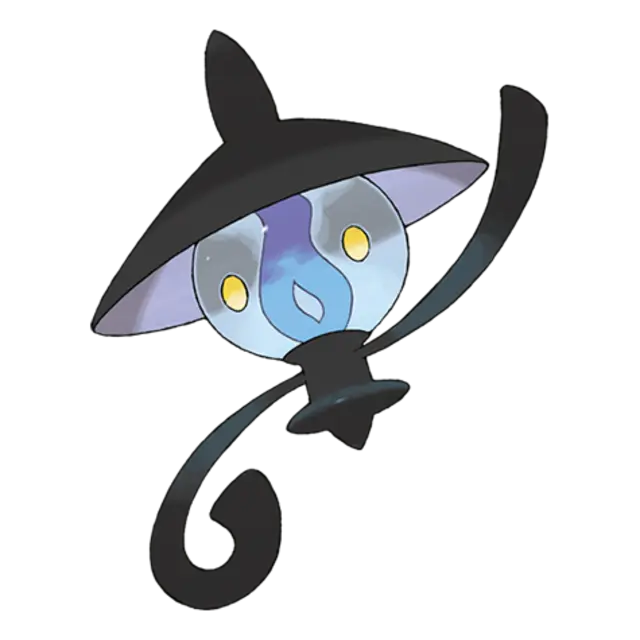 Lampent, the Lamp Pokémon — Ghost/Fire-type Pokémon official artwork