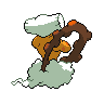 Landorus shiny back-facing sprite from Pokémon White