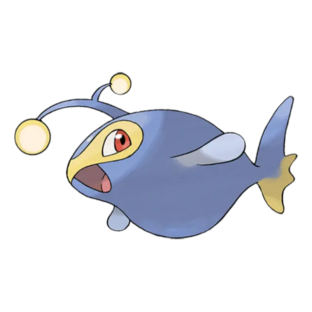 Lanturn, the Light Pokémon — Water/Electric-type Pokémon official artwork