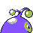 Lanturn shiny back-facing sprite from Pokémon Crystal