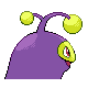 Lanturn shiny back-facing sprite from Pokémon Platinum