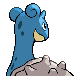Lapras back-facing sprite from Pokémon Pearl