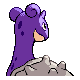 Lapras shiny back-facing sprite from Pokémon Pearl