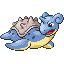 Lapras front-facing sprite from Pokémon Emerald