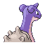 Lapras shiny back-facing sprite from Pokémon FireRed