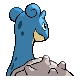 Lapras back-facing sprite from Pokémon SoulSilver