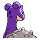 Lapras shiny back-facing sprite from Pokémon SoulSilver