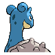 Lapras back-facing sprite from Pokémon Platinum