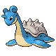 Lapras front-facing sprite from Pokémon Platinum