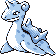 Lapras front-facing sprite from Pokémon Blue