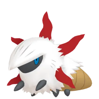 Larvesta front-facing sprite from Pokémon Shield