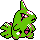 Larvitar front-facing sprite from Pokémon Silver