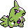 Larvitar shiny front-facing sprite from Pokémon Silver