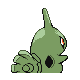Larvitar back-facing sprite from Pokémon HeartGold