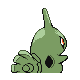 Larvitar back-facing sprite from Pokémon Platinum