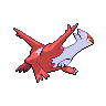 Latias back-facing sprite from Pokémon White