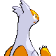 Latias shiny back-facing sprite from Pokémon Diamond