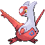 Latias front-facing sprite from Pokémon Emerald