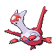 Latias front-facing sprite from Pokémon HeartGold