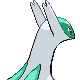 Latios shiny back-facing sprite from Pokémon HeartGold