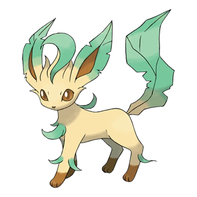 Leafeon, the Verdant Pokémon — Grass-type Pokémon official artwork